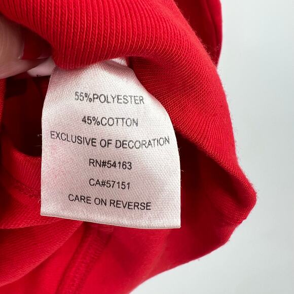 NEW St. Louis Cardinals MLB open draped back bar red sweatshirt top size large - Picture 6 of 7